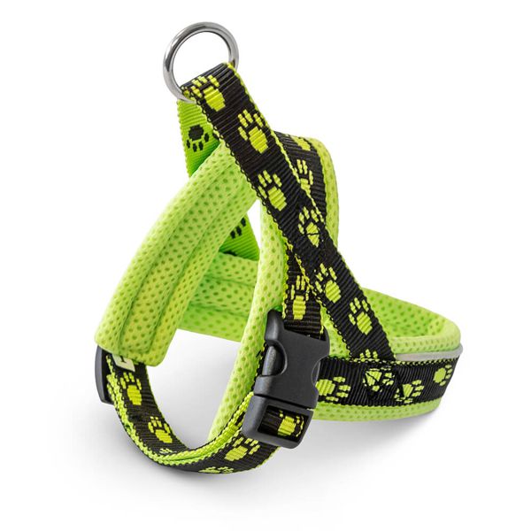 Harnais-norvegien-mini-lime-noir-pattes-lime-412.011.YB