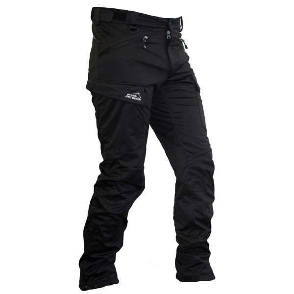 Arrak-outdoor_pantalon_softshell-homme_noir_cote