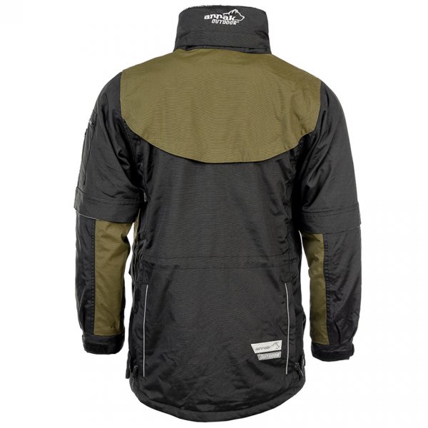 Arrak-outdoor_veste_original_noir-olive_dos Arrak, veste originale noir/olive