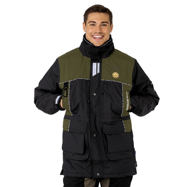 Arrak-outdoor_veste_original_noir-olive_face-poches Arrak, veste originale noir/olive