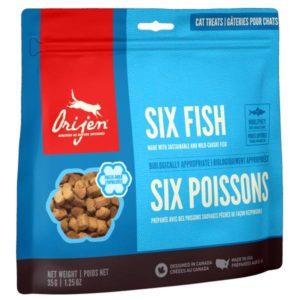 Orijen, friandises lyophilisées pour chats "Six Poissons"