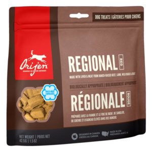 Orijen, friandises lyophilisées pour chiens "Regional Red"